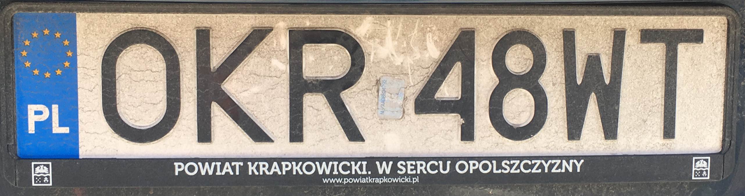 Registrační značka Polsko - OKR - Krapkowice, foto: www.podalnici.cz