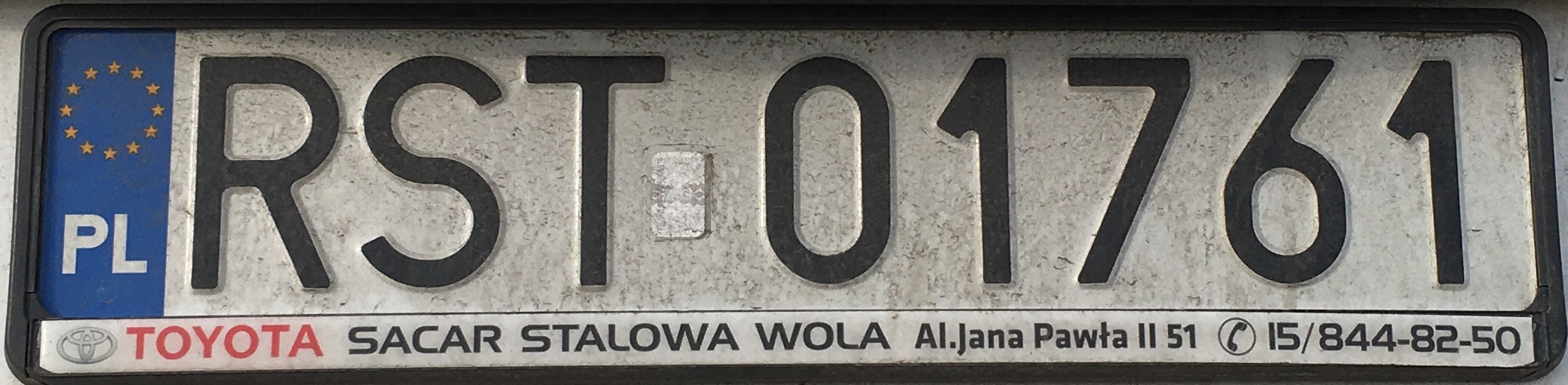 Registrační značka Polsko - RST - Stalowa Wola, foto: www.podalnici.cz