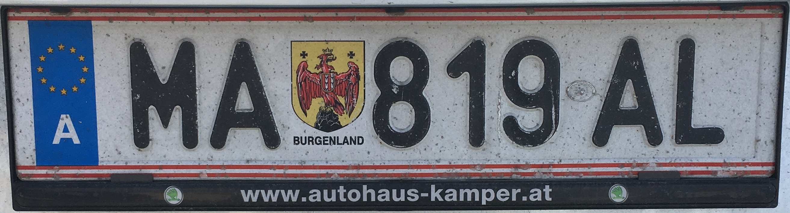 Registrační značka Rakousko - MA - Mattersburg, foto: www.podalnici.cz