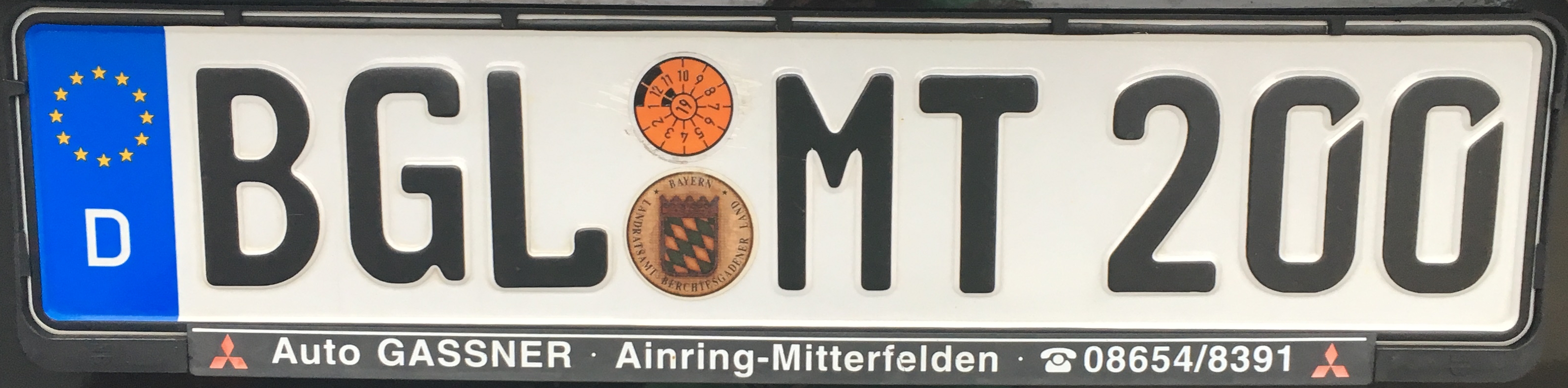 Registrační značky Německo - BGL - Berchtesgadener Land, foto: www.podalnici.cz