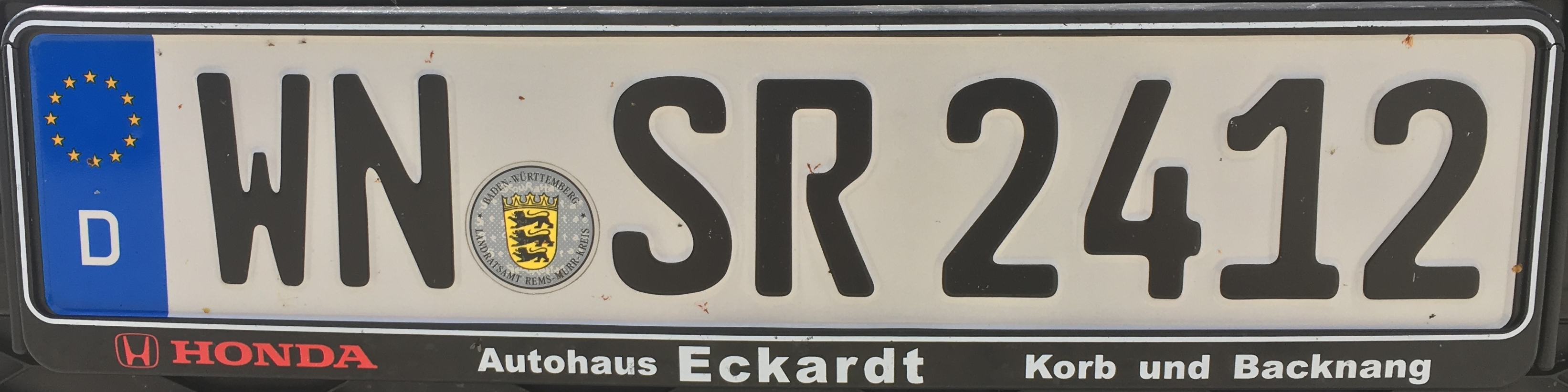Registrační značky Německo - WN - Rems-Murr-Kreis, foto: www.podalnici.cz