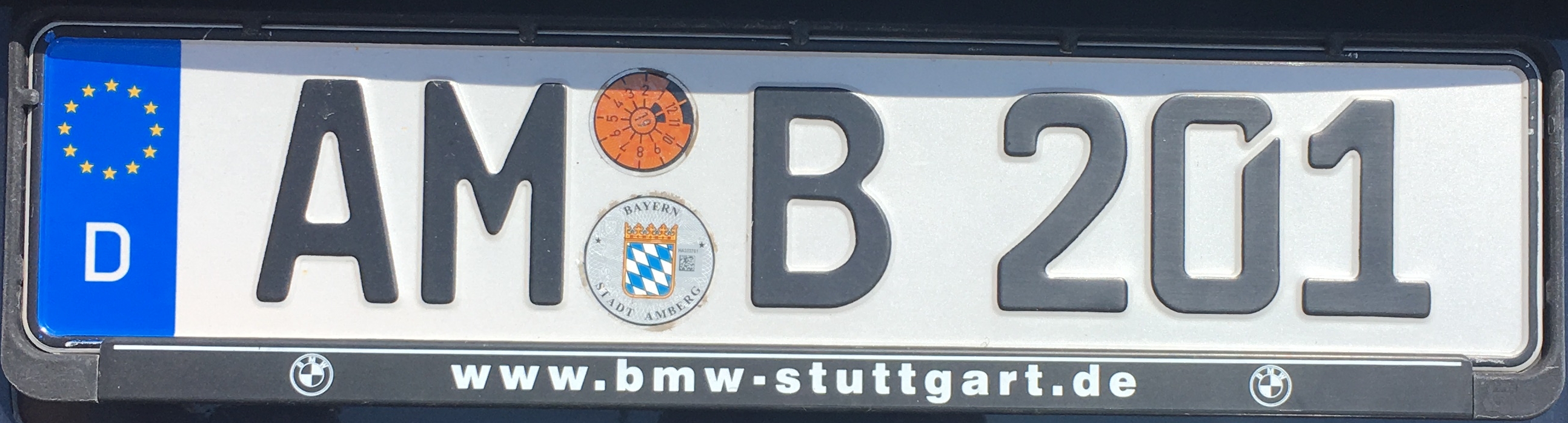 Registrační značka Německo – AM - Amberg, foto: www.podalnici.cz