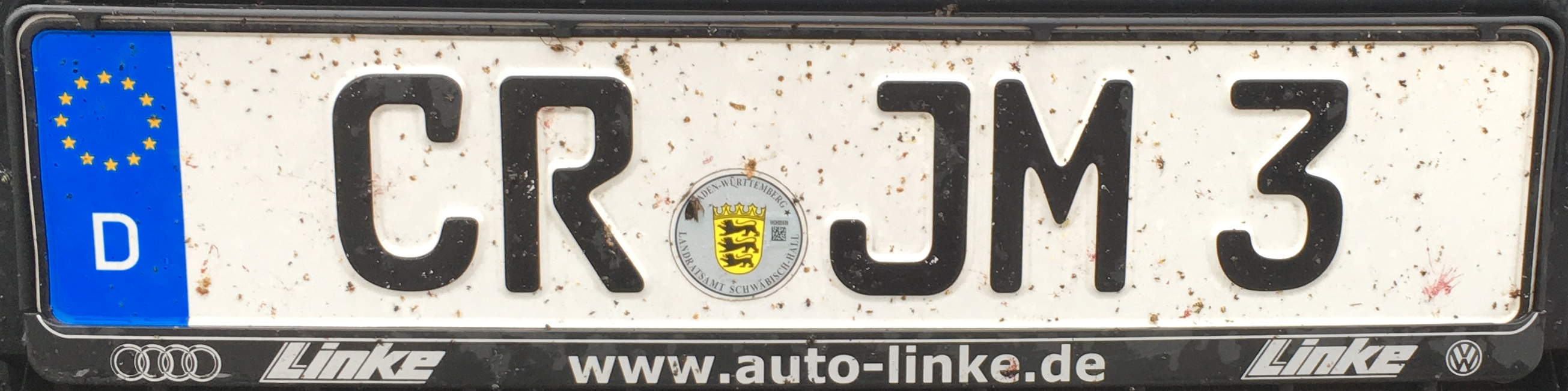 Registrační značky Německo - CR - Crailsheim, foto: podalnici.cz