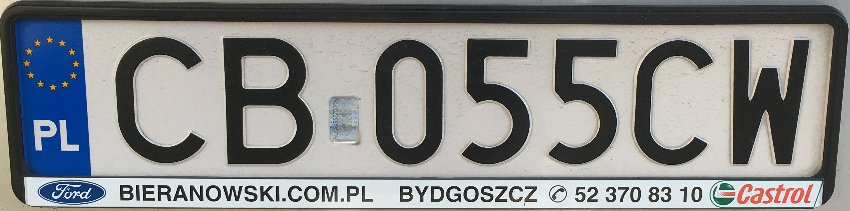 Registrační značka Polsko - CB - Bydgoszcz, foto: www.podalnici.cz