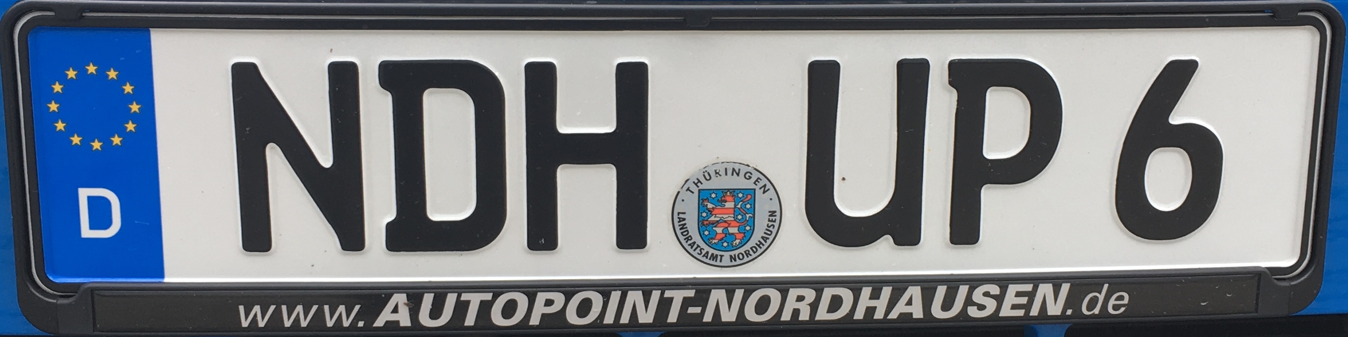 Registrační značka Německo - NDH - Nordhausen, foto: www.podalnici.cz