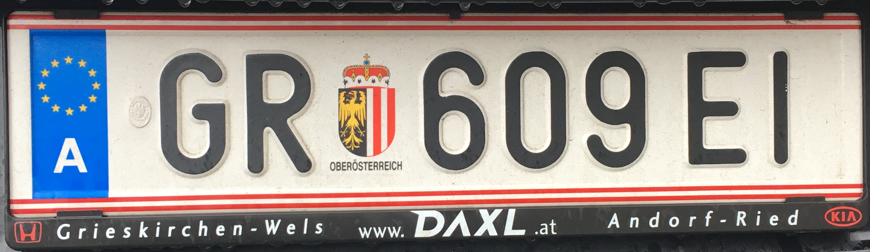 Registrační značka Rakousko - GR - Grieskirchen, foto: www.podalnici.cz