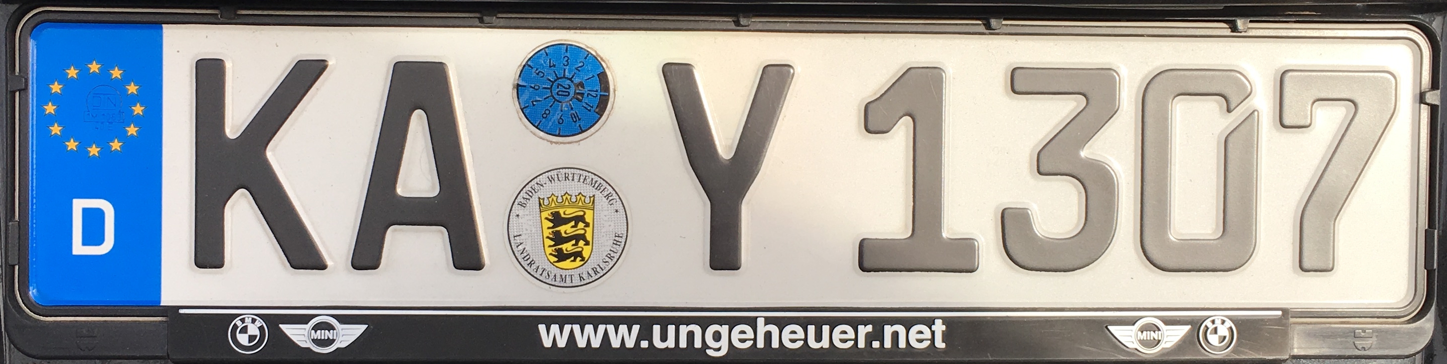 Registrační značka Německo – KA - Karlsruhe, foto: www.podalnici.cz