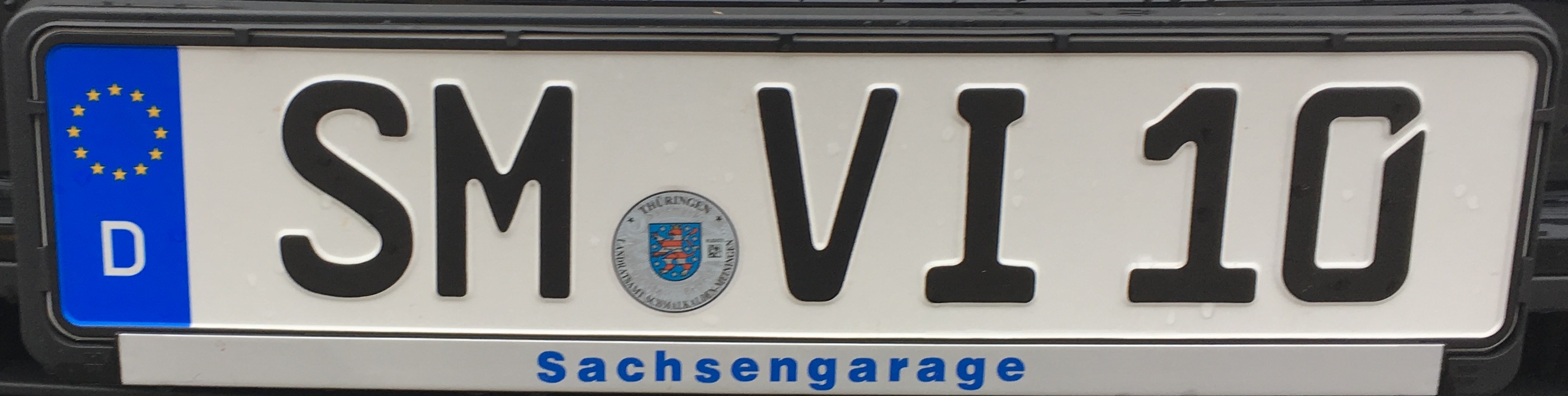 Registrační značka Německo - SM - Schmalkalden-Meiningen, foto: www.podalnici.cz