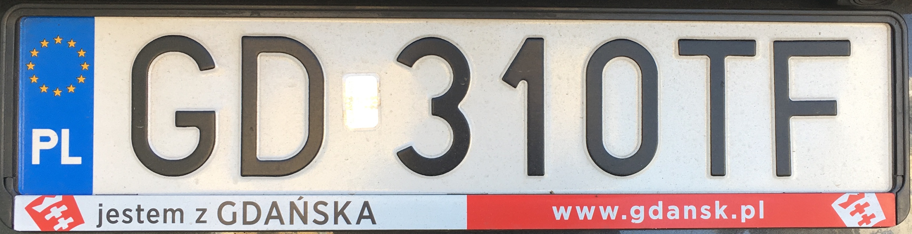 Registrační značka Polsko – GD – Gdańsk, foto: www.podalnici.cz