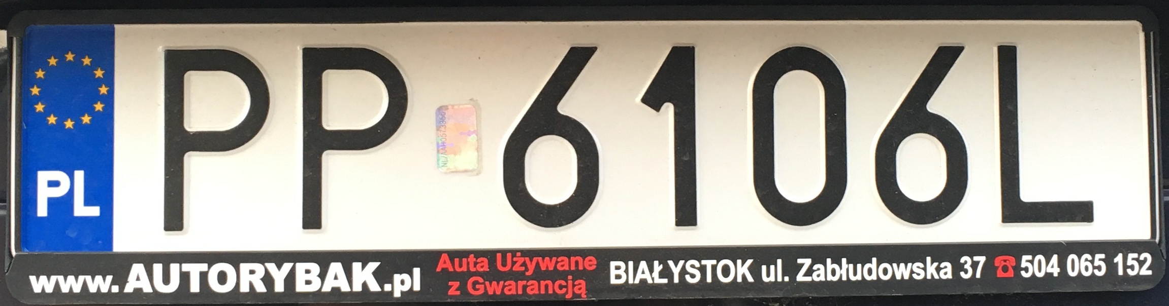 Registrační značka Polsko - PP - Piła, foto: www.podalnici.cz