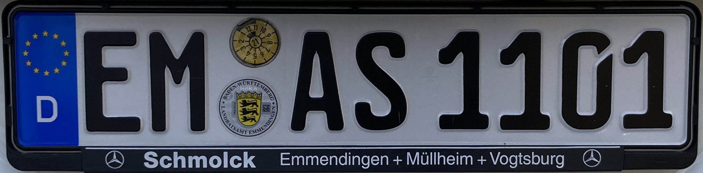 Registrační značky Německo - EM - Emmendingen, foto: www.podalnici.cz