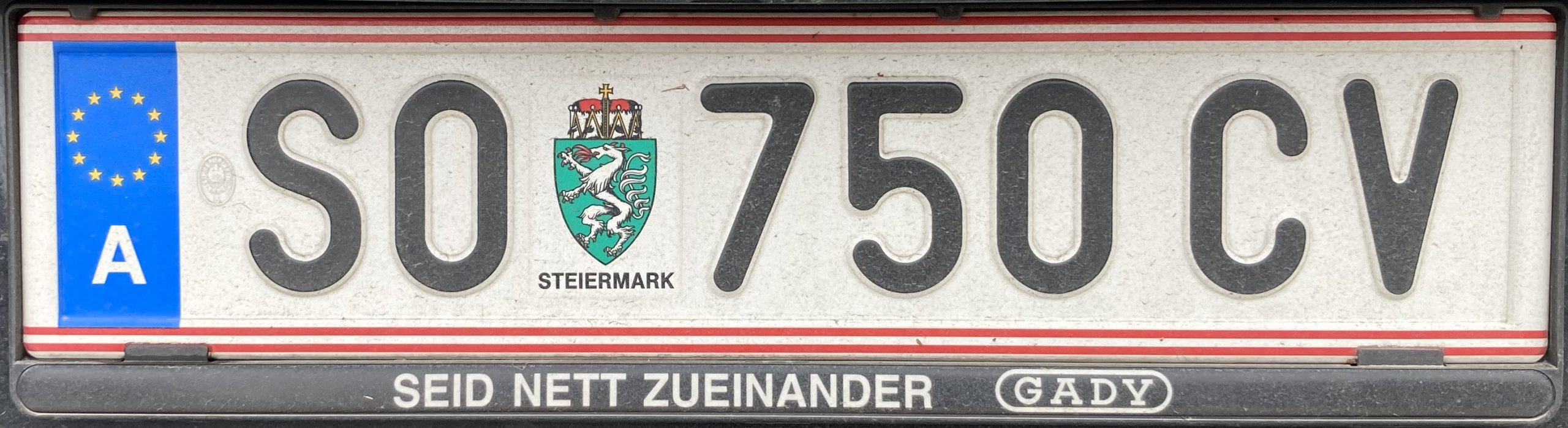 Registrační značka Rakousko - SO - Südoststeiermark, foto: www.podalnici.cz